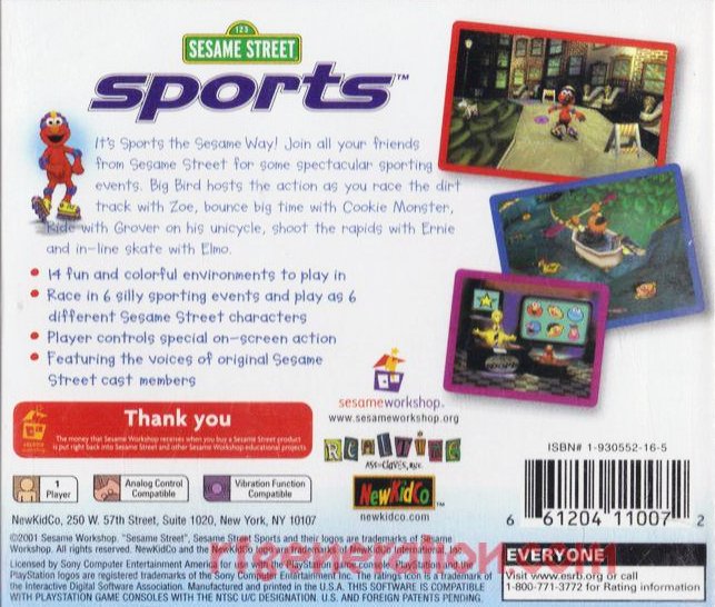 Sesame Street Sports PSX cover
