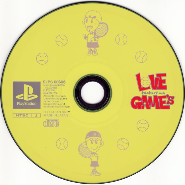 Love Game's - Wai Wai Tennis PSX cover