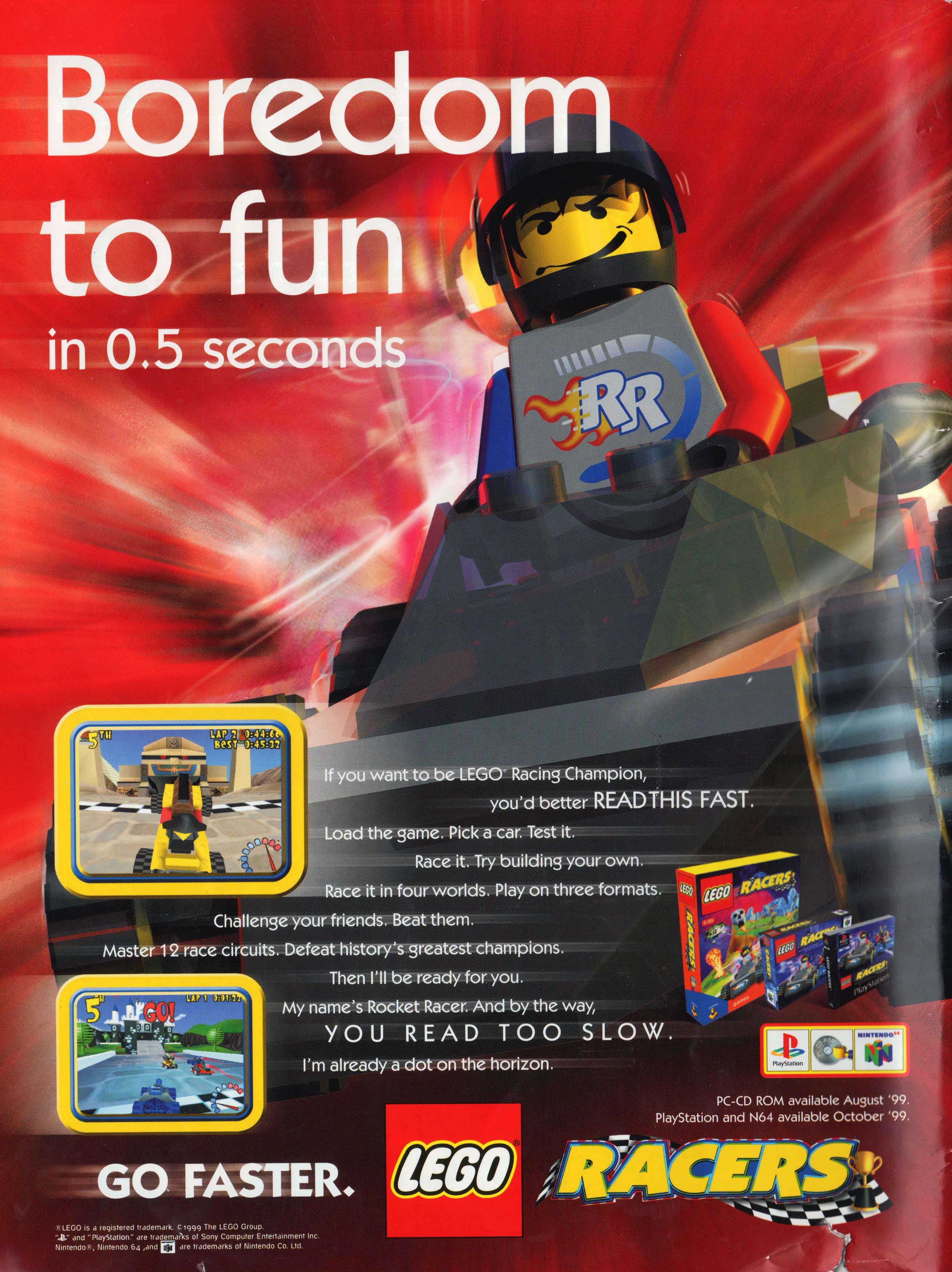 Lego Racers PSX cover