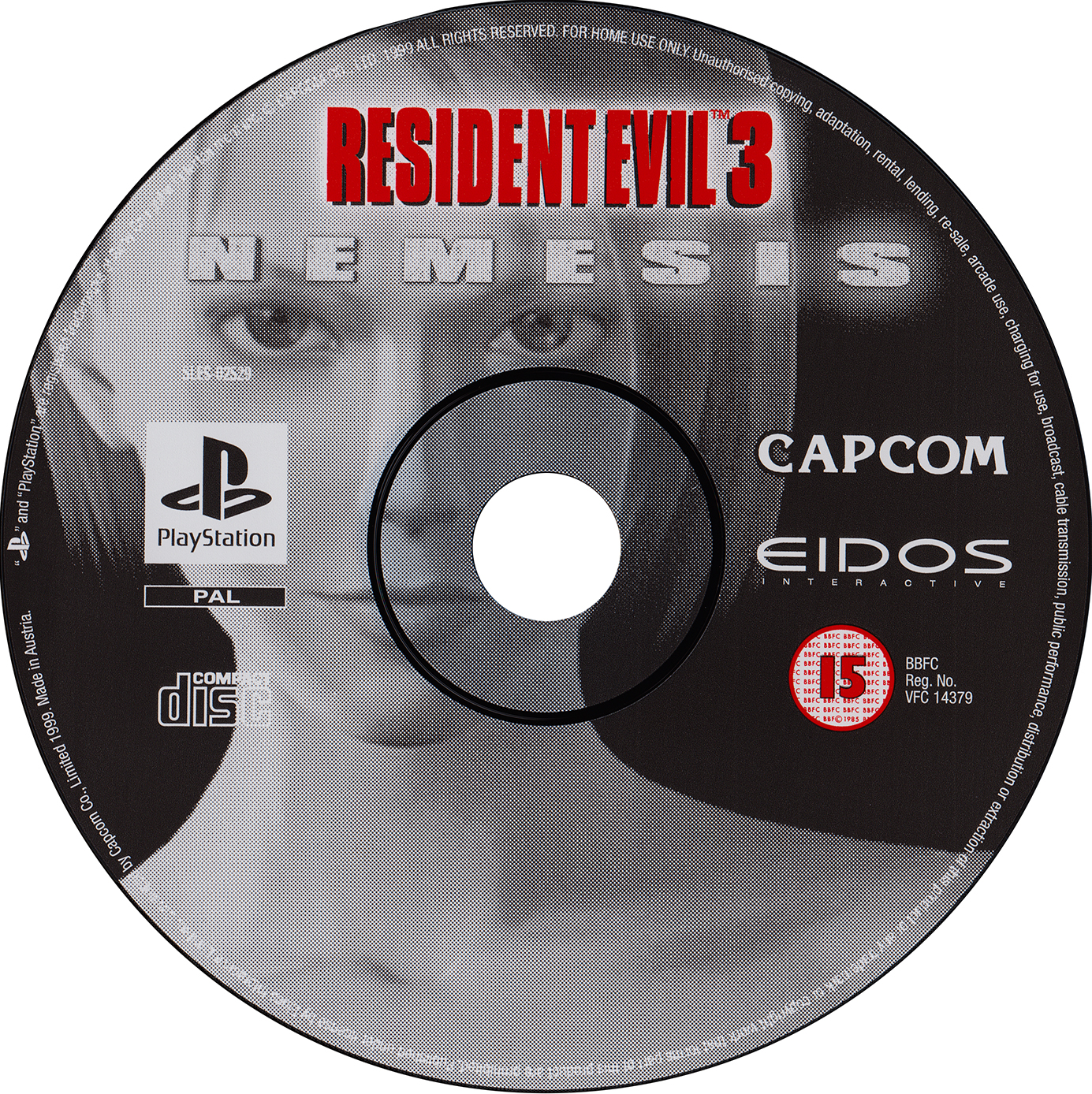 Resident Evil 3 - Nemesis PSX cover