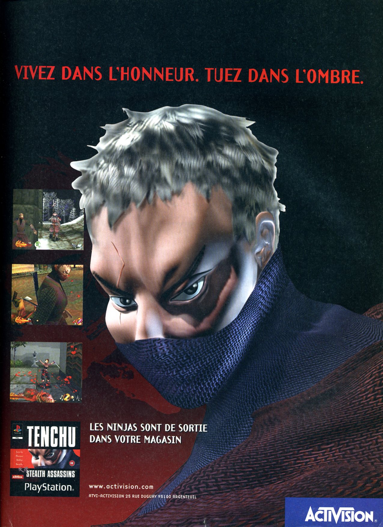 Tenchu - Stealth Assassins PSX cover