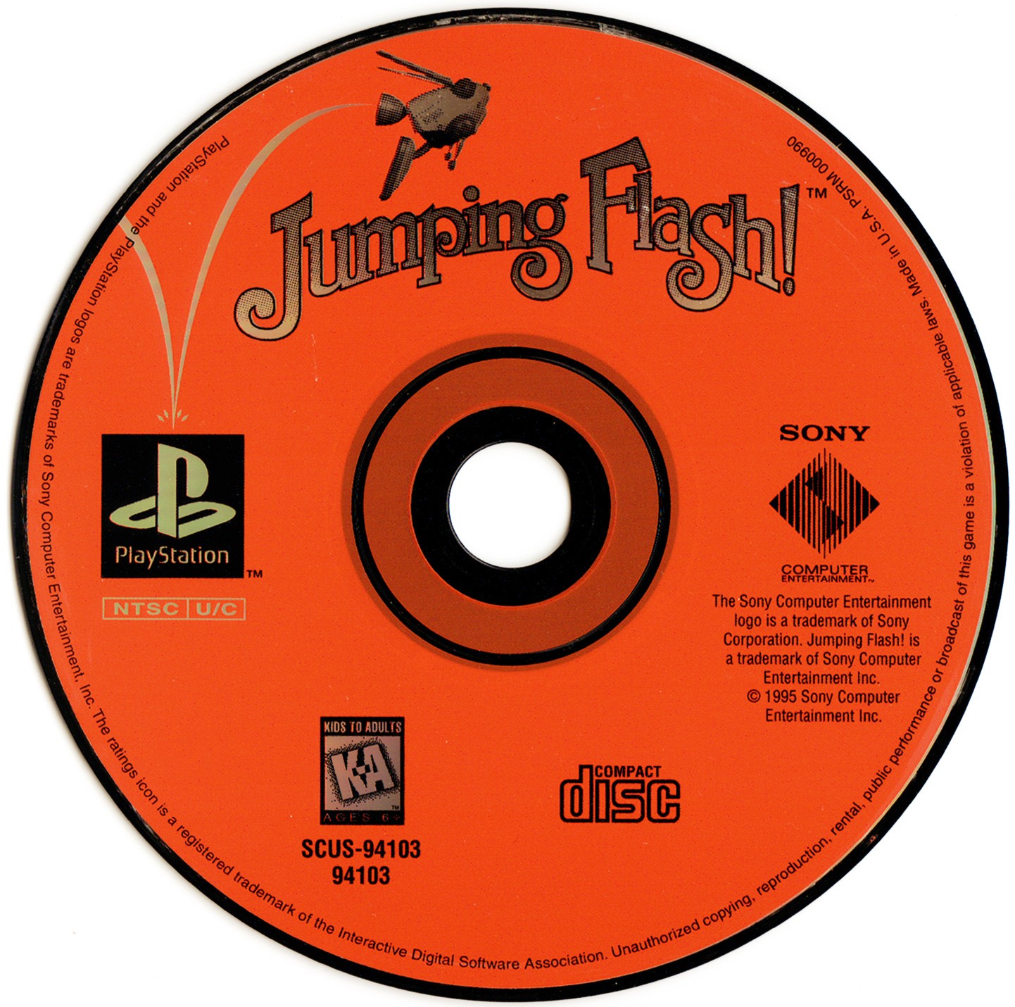 Jumping Flash! PSX cover
