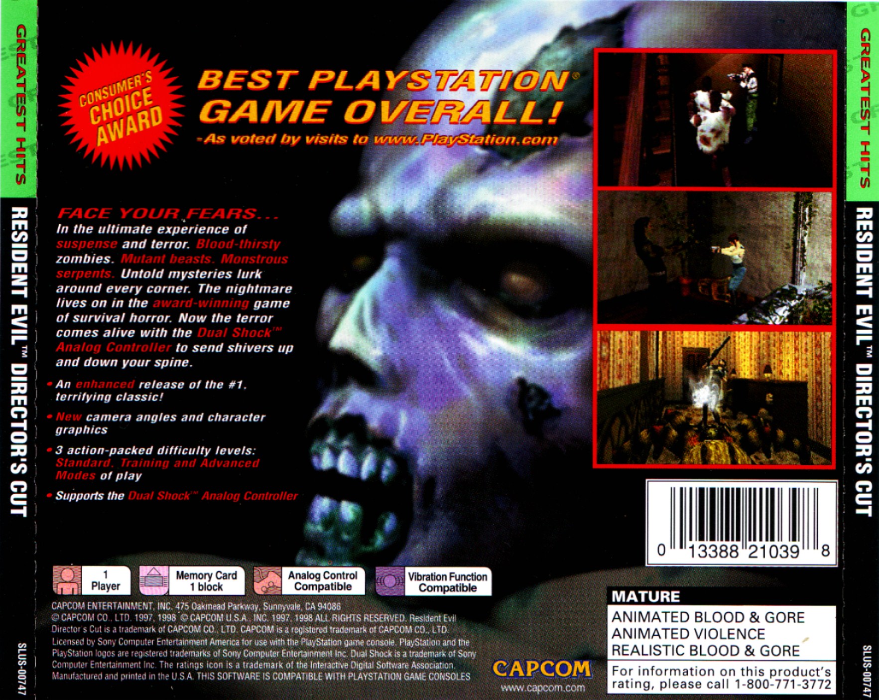Resident Evil PSX cover