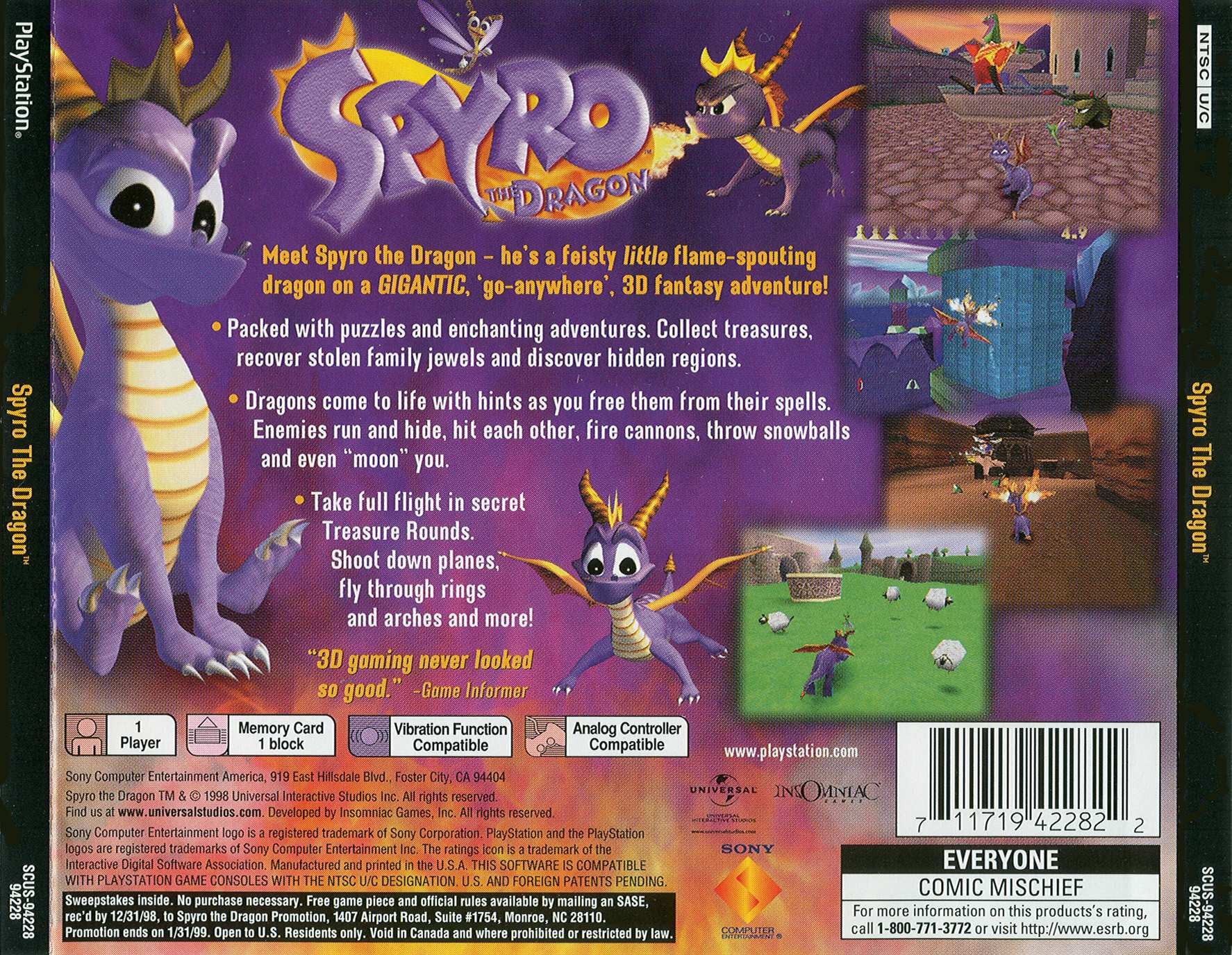 spyro year of the dragon ps1 game genie codes