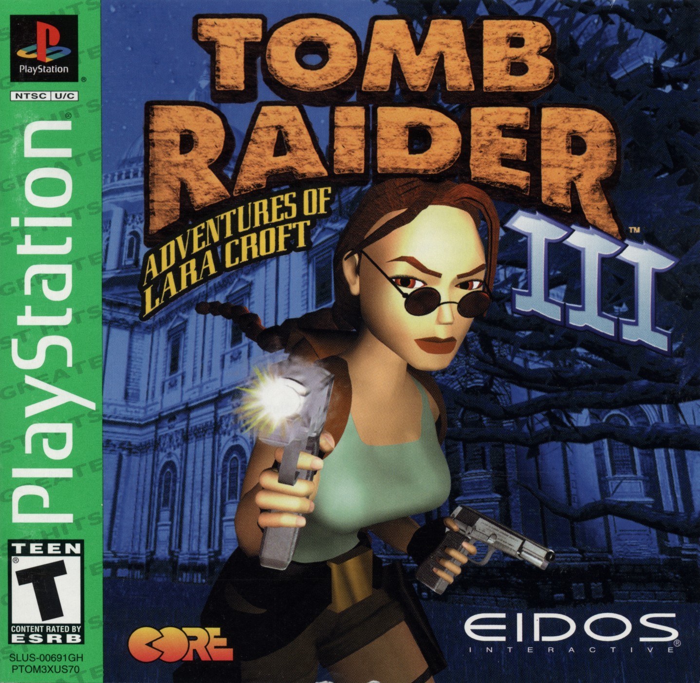 Tomb Raider III - Adventures of Lara Croft PSX cover