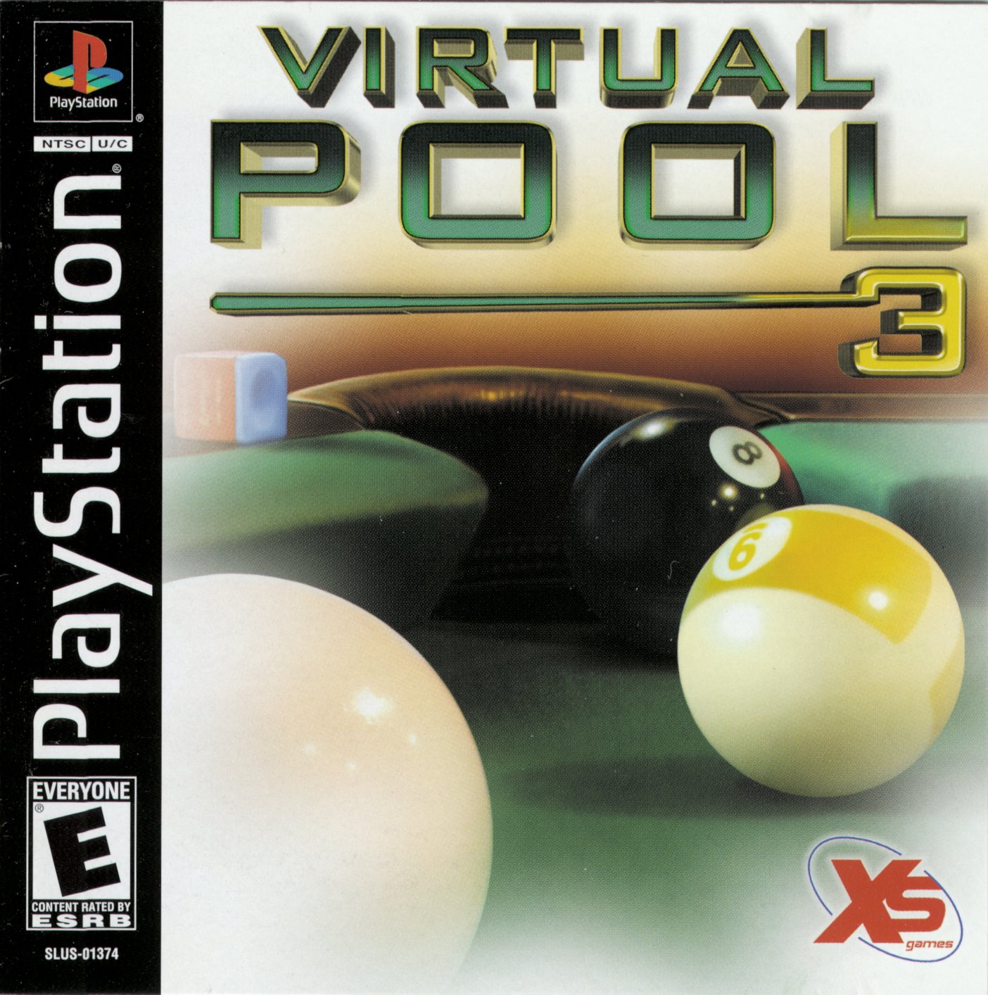 Virtual Pool 3 PSX cover