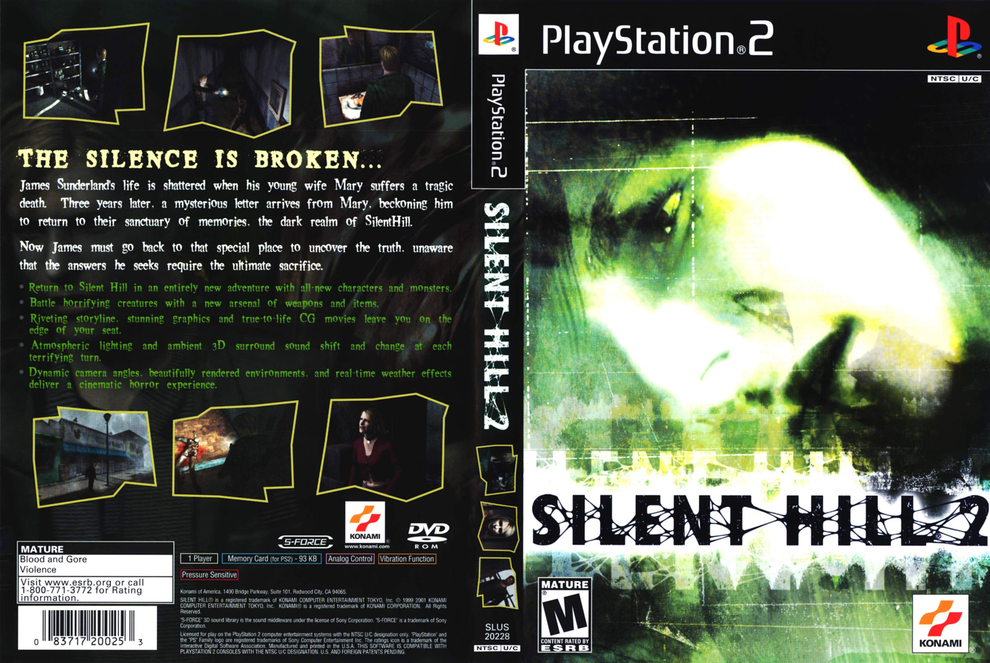 Silent Hill 2 PS2 Cover