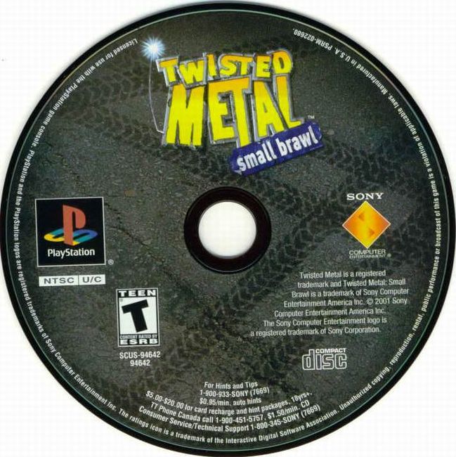 Twisted Metal Small Brawl PSX cover