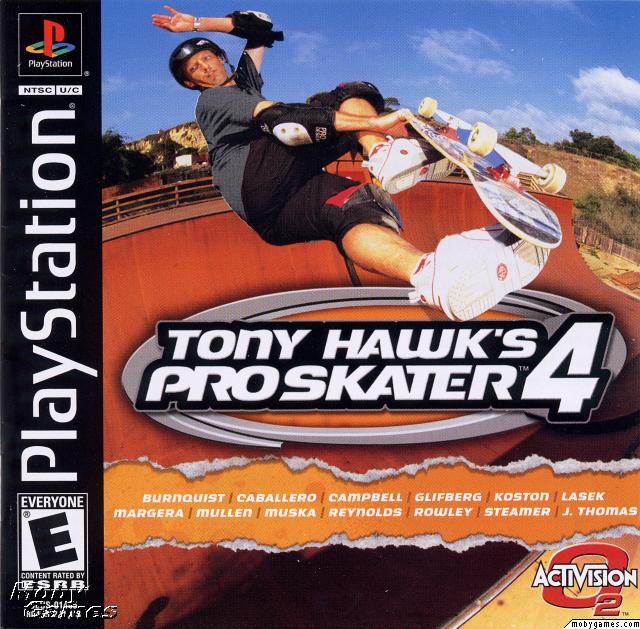 Tony Hawk's Pro Skater 4 PSX cover