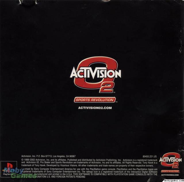 Tony Hawk's Pro Skater 4 PSX cover