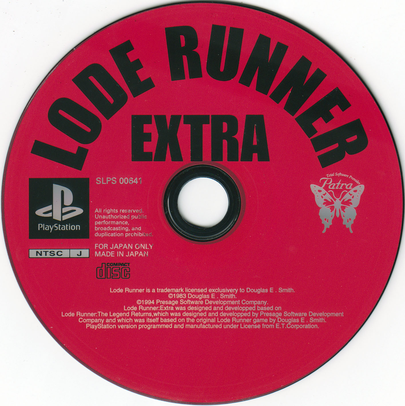 Lode Runner Extra PSX cover