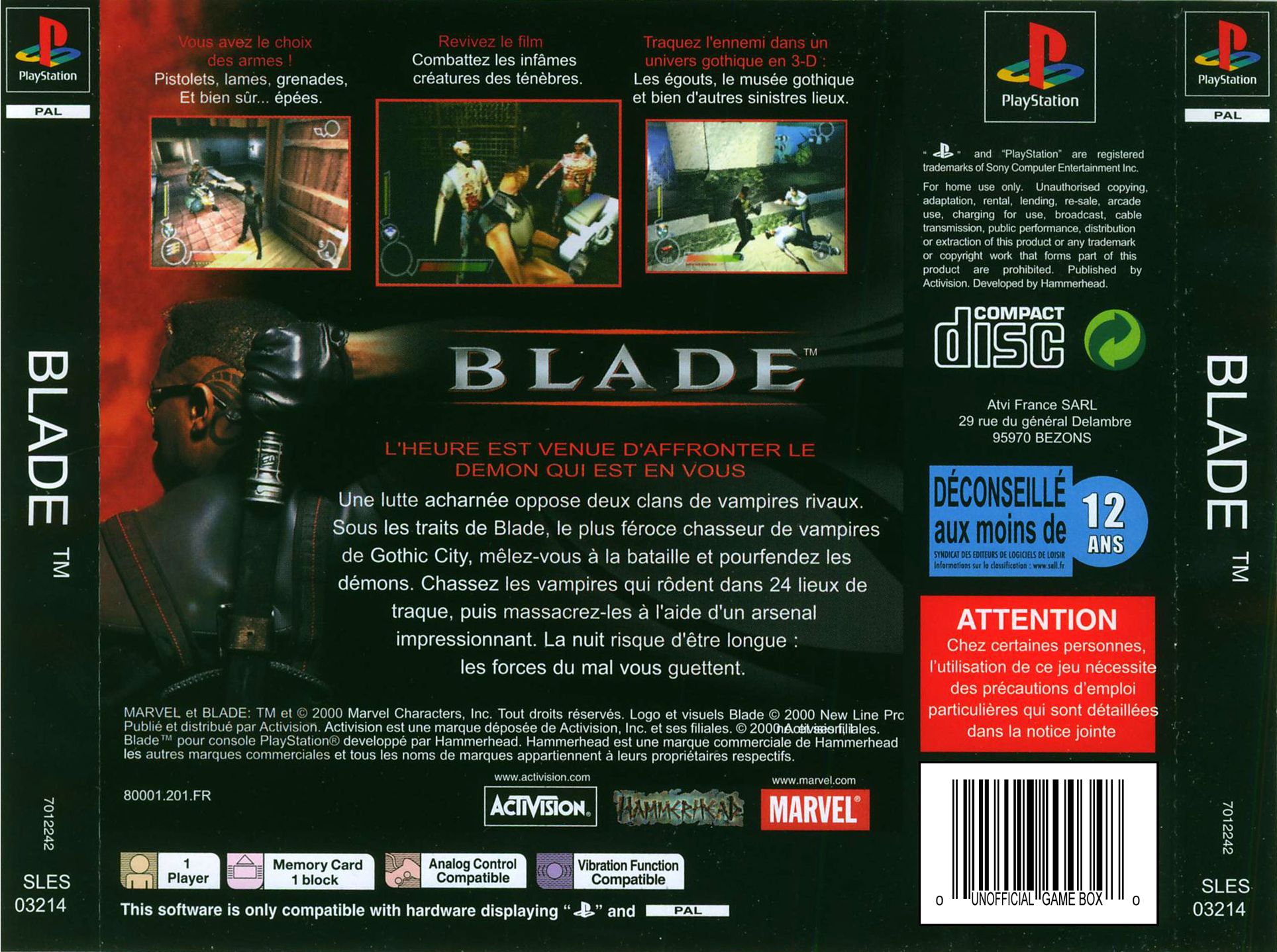 Blade PSX cover