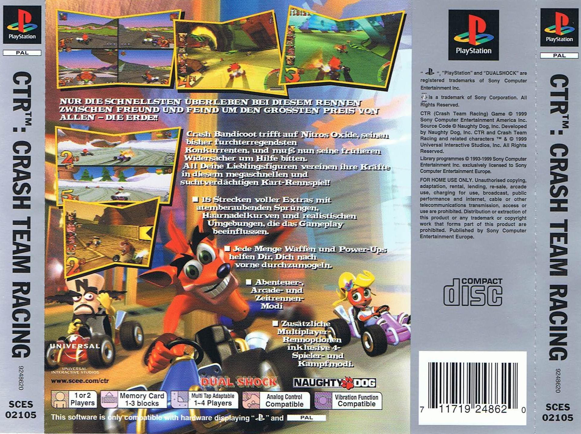 Crash Team Racing PSX cover