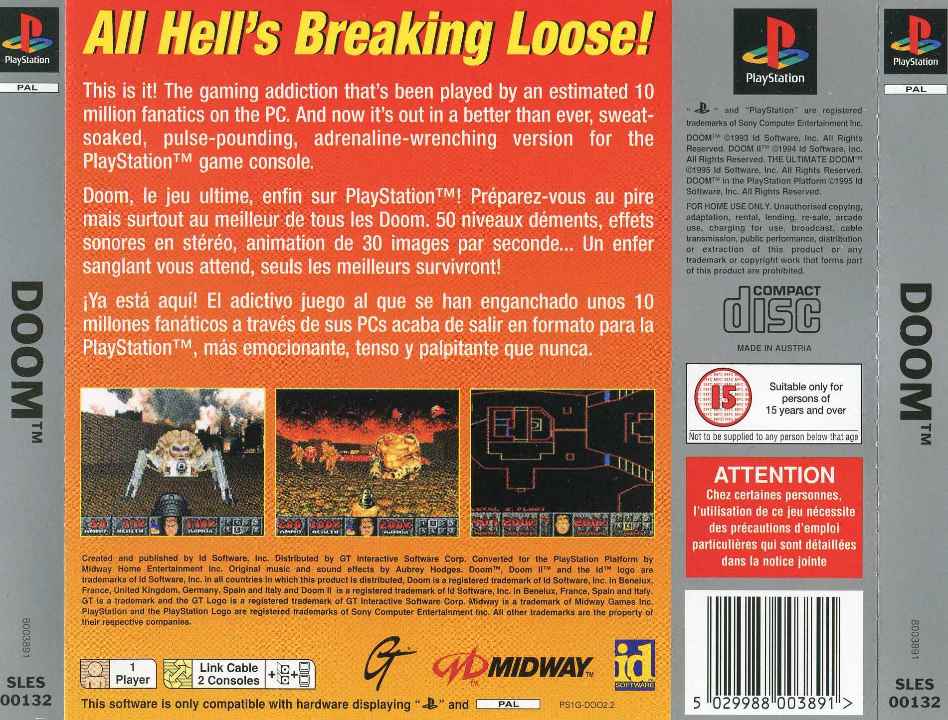 Doom PSX cover