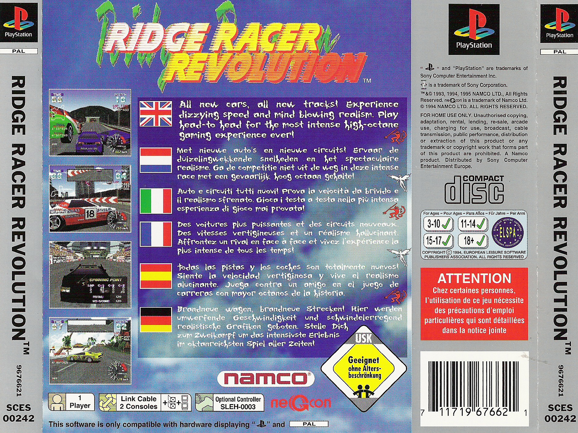 Ridge Racer Revolution PSX cover