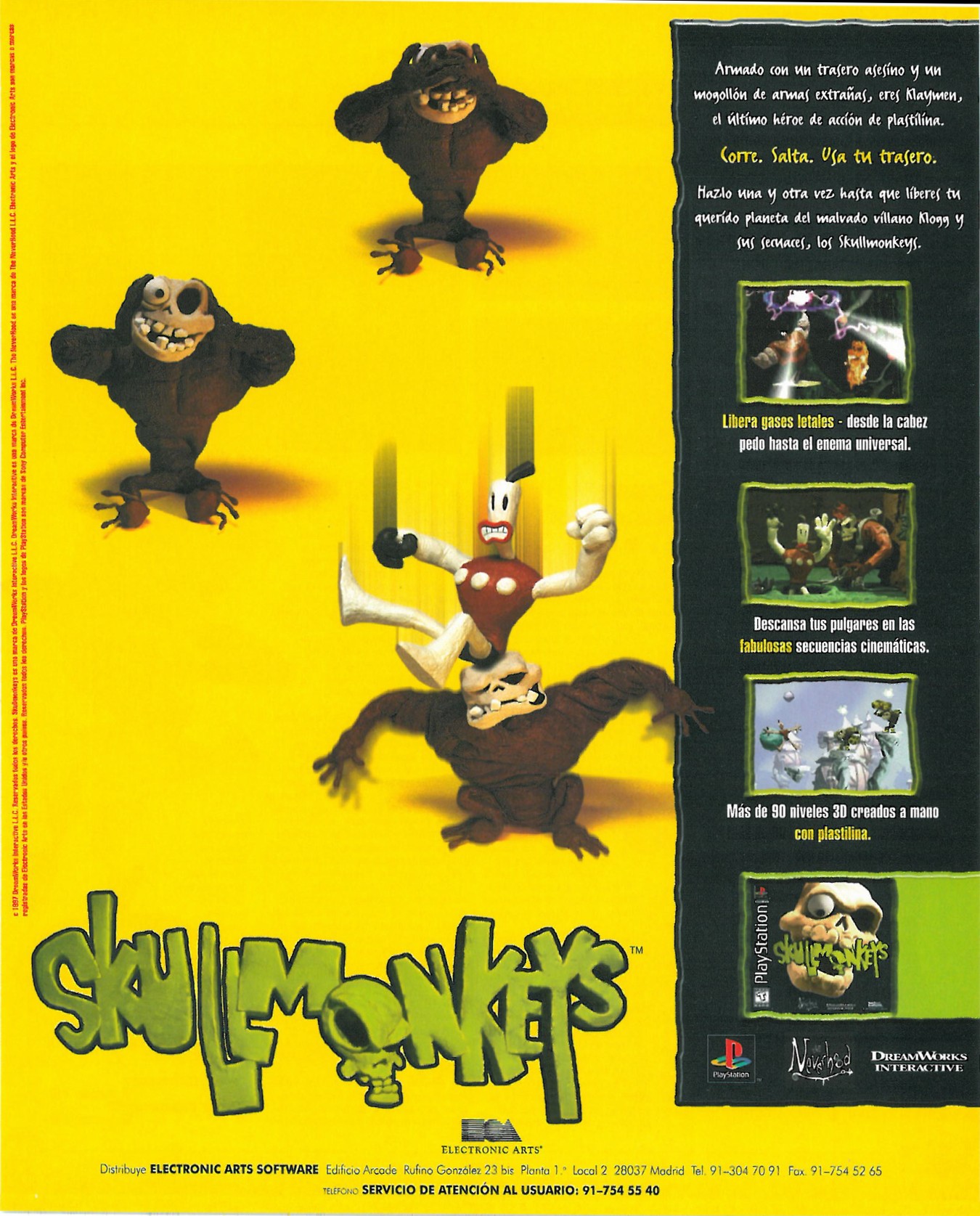 Skullmonkeys PSX cover