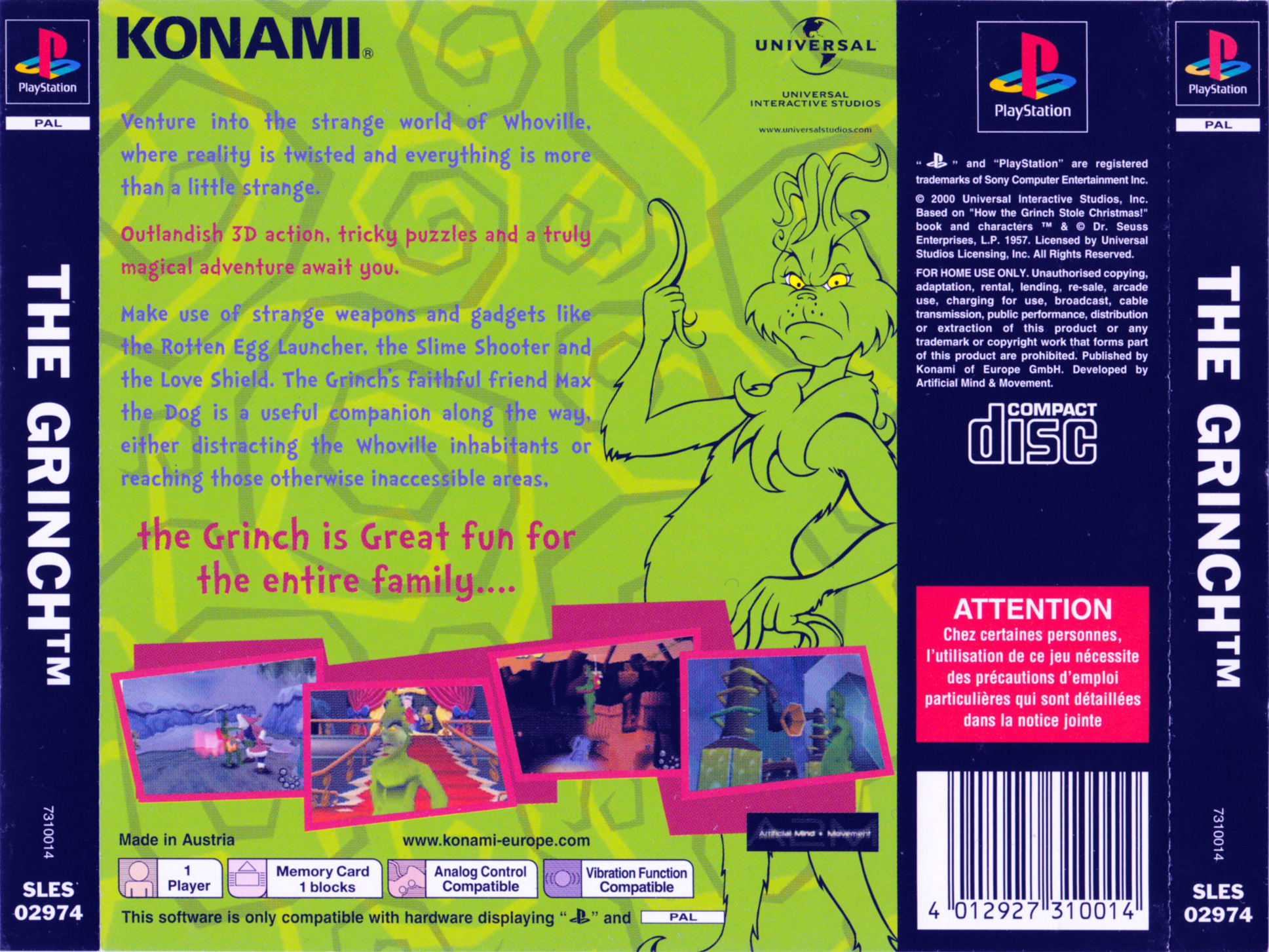The Grinch PSX cover