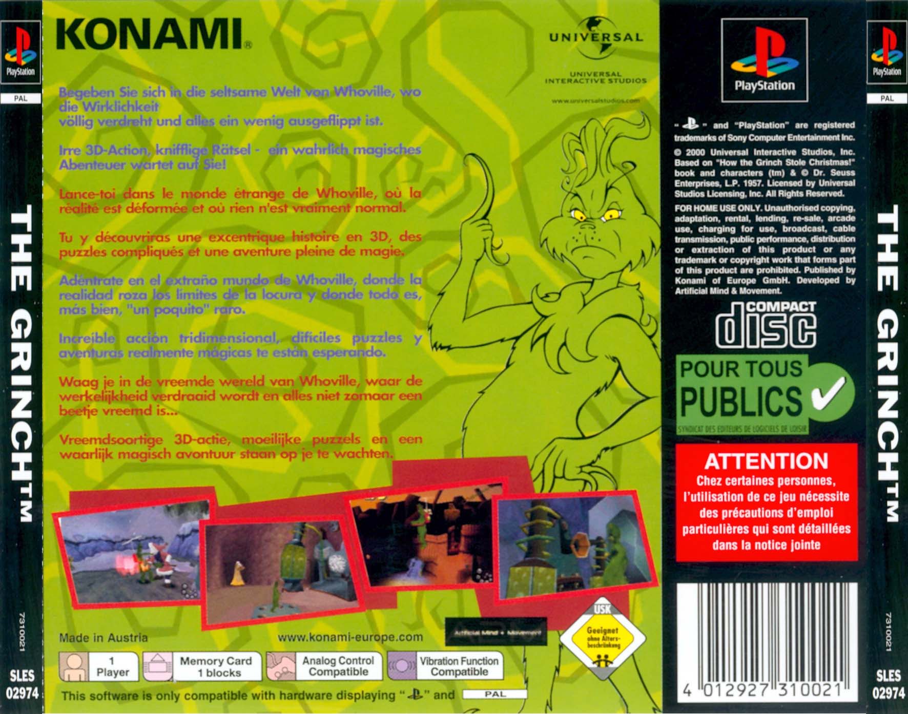 The Grinch PSX cover