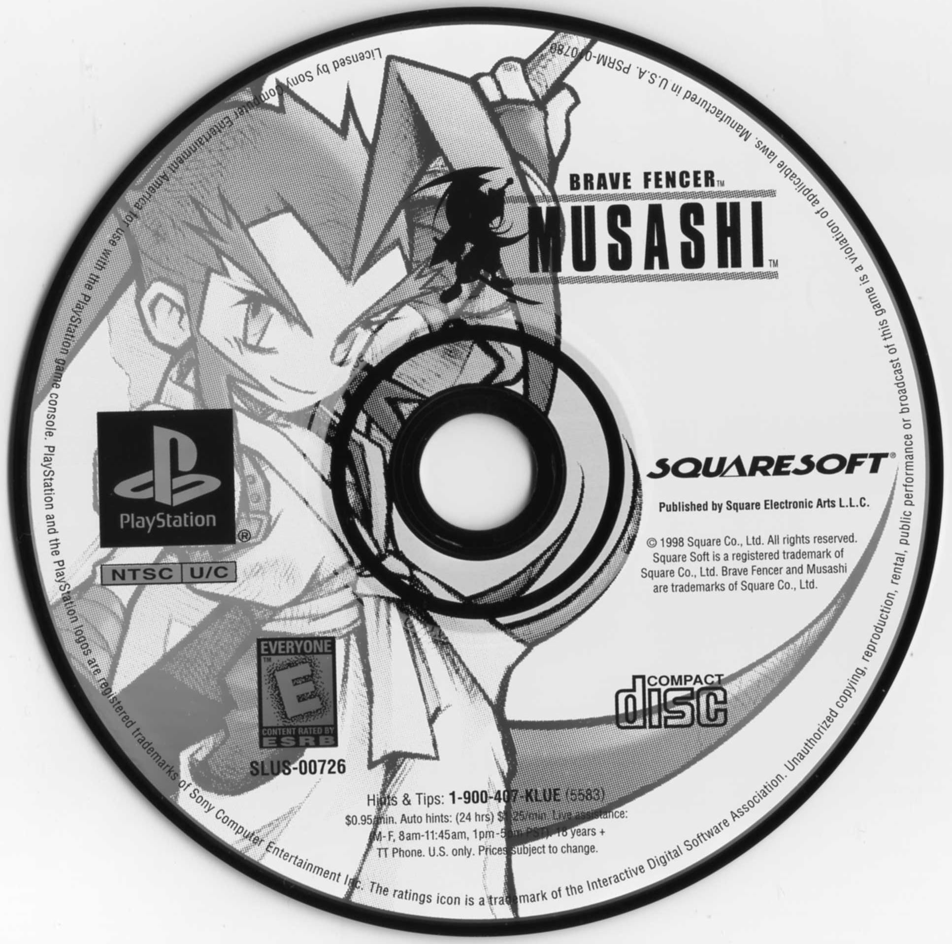 Brave Fencer Musashi PSX cover