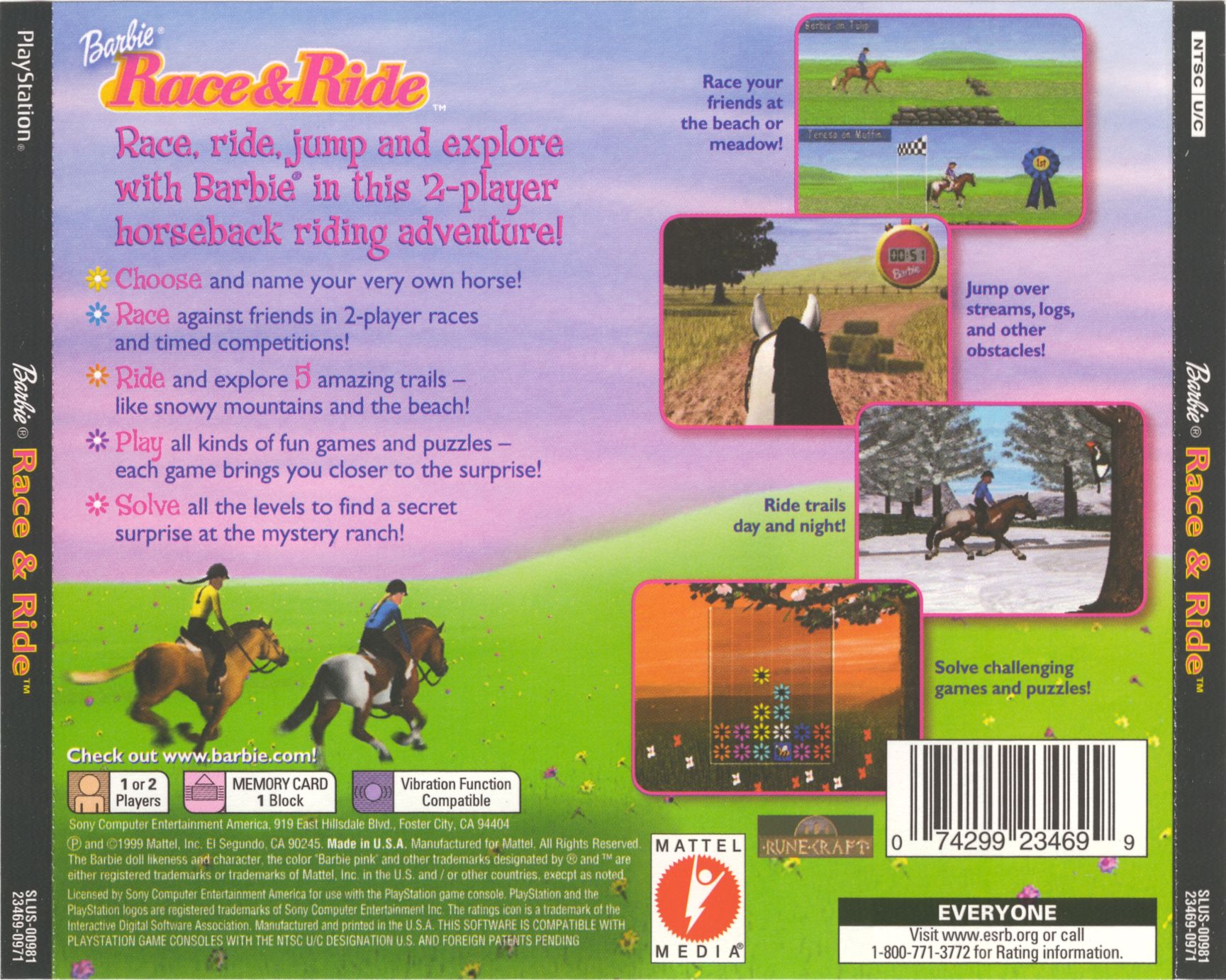 Barbie Race & Ride PSX cover