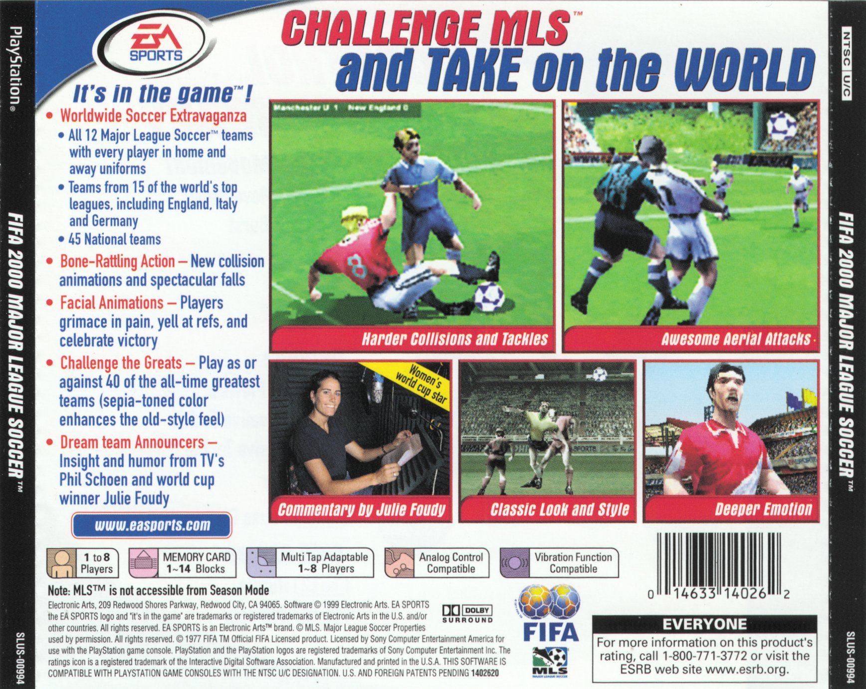 FIFA 2000 - Major League Soccer PSX cover