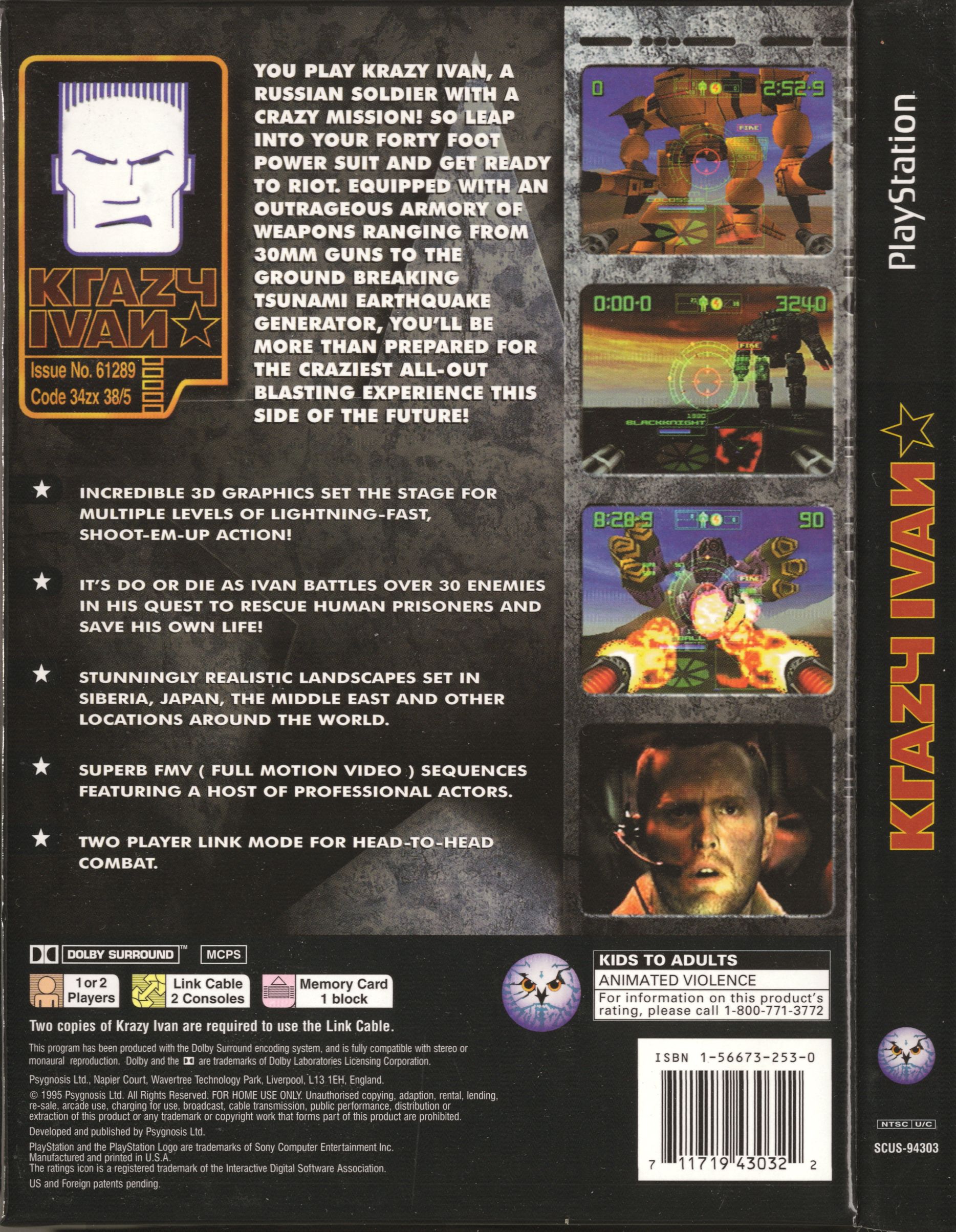 Krazy Ivan PSX cover