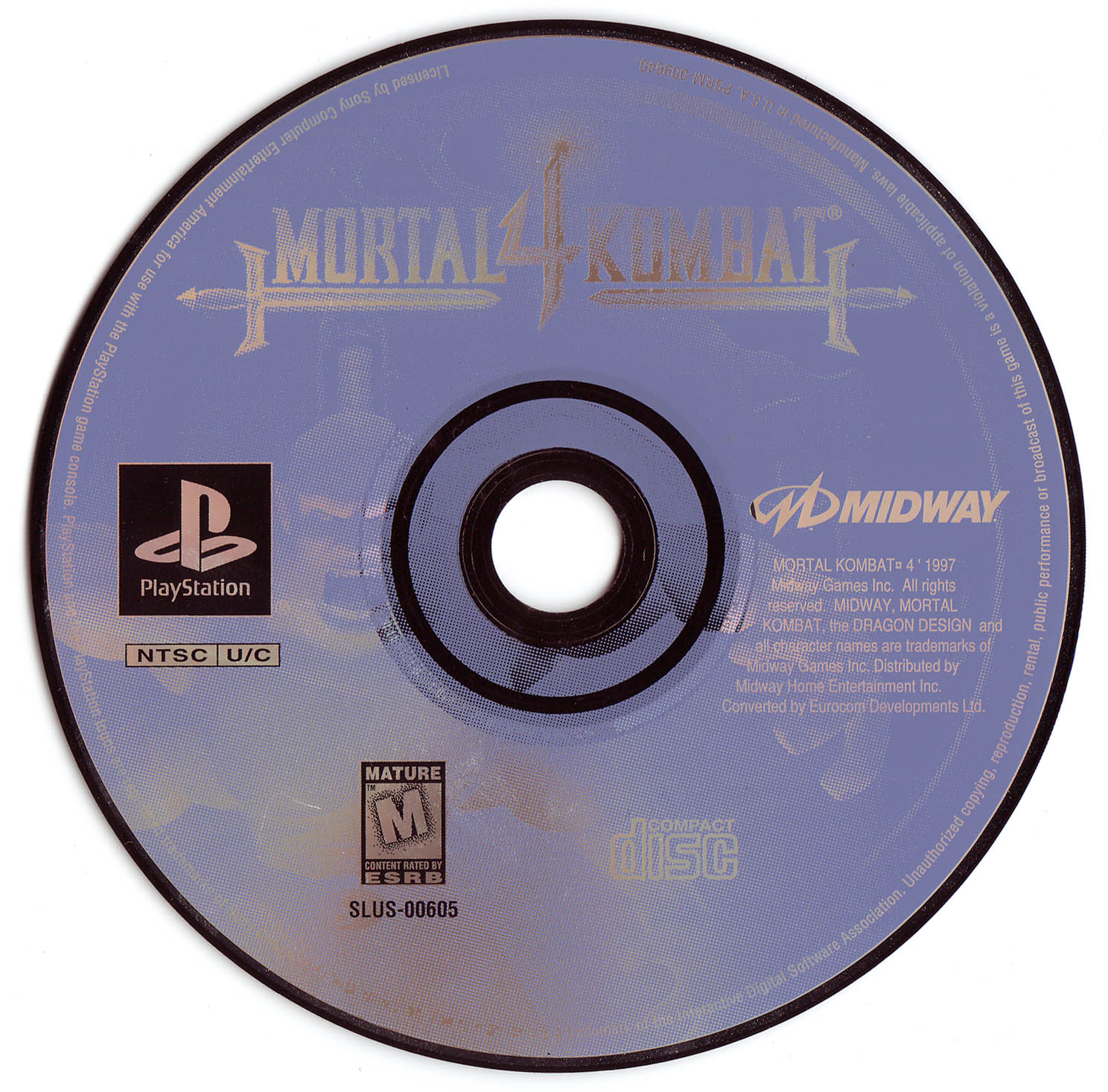 Mortal Kombat 4 PSX cover