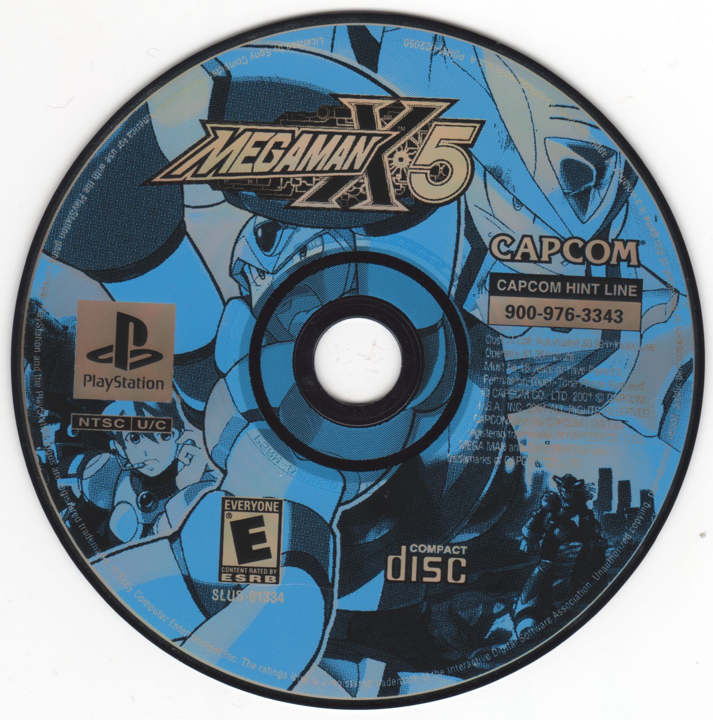 Megaman X5 PSX cover