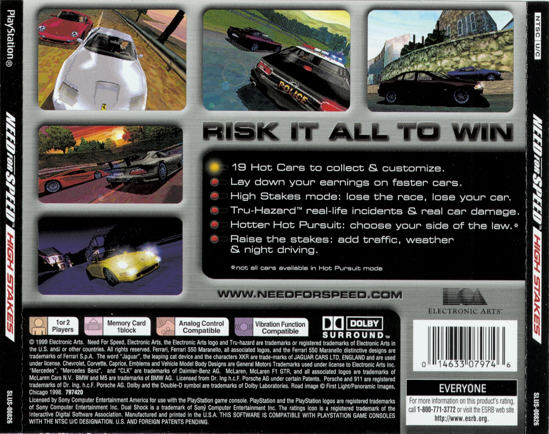 Need for Speed - High Stakes PSX cover
