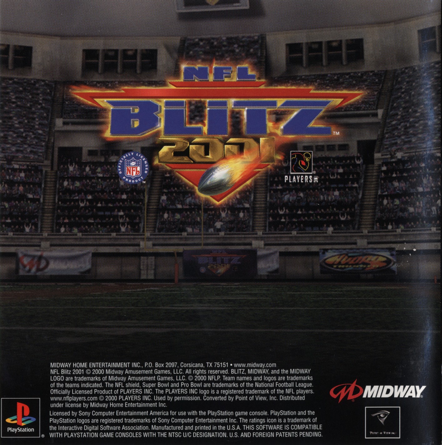 NFL Blitz 2001 PSX cover