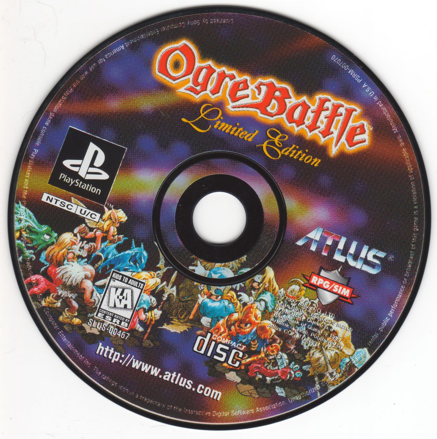 Ogre Battle - The March of the Black Queen PSX cover
