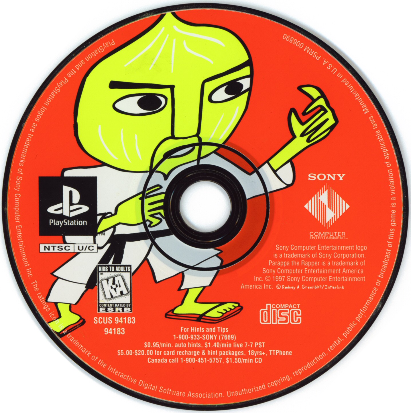 Parappa the Rapper PSX cover
