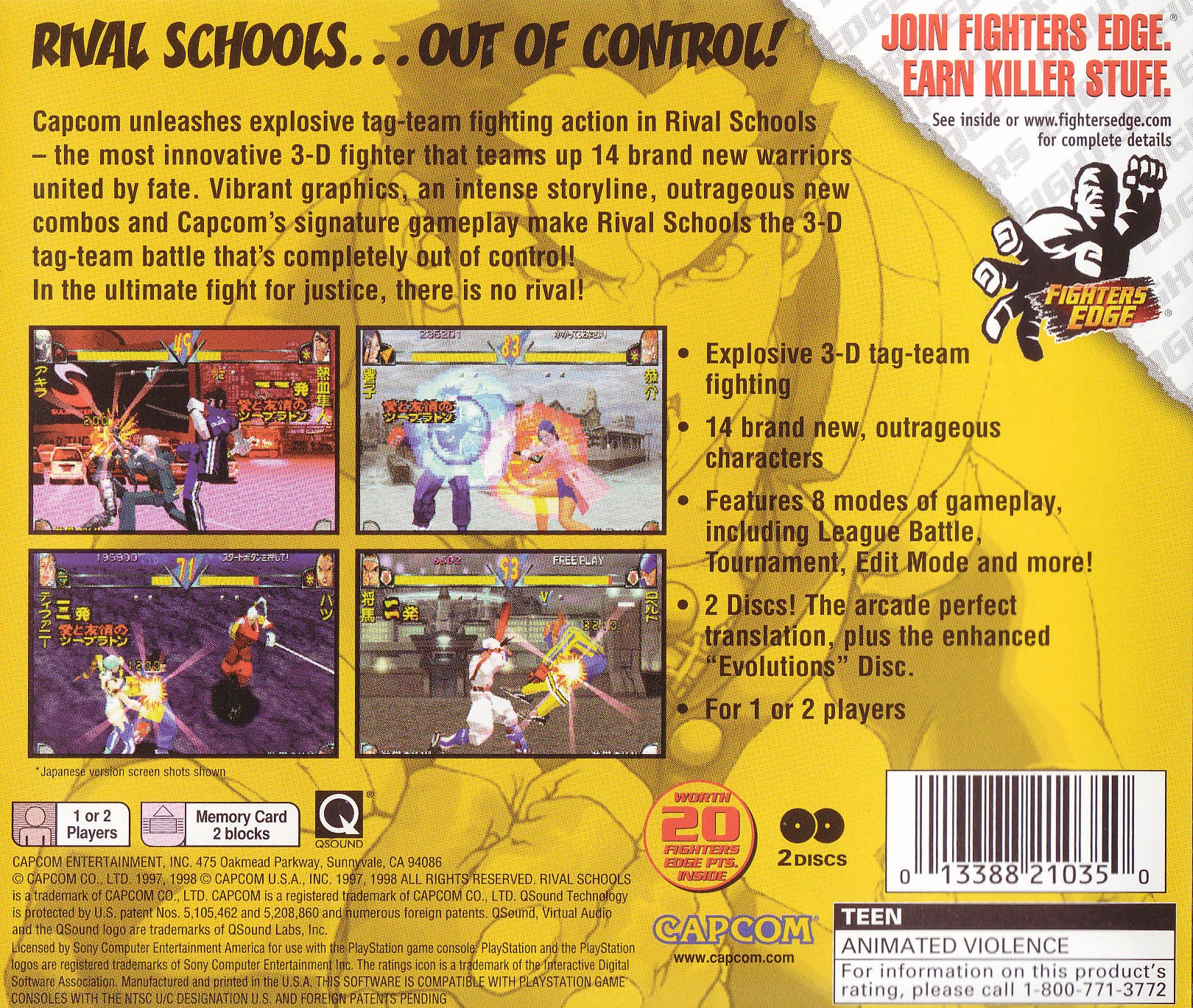 Rival Schools PSX cover