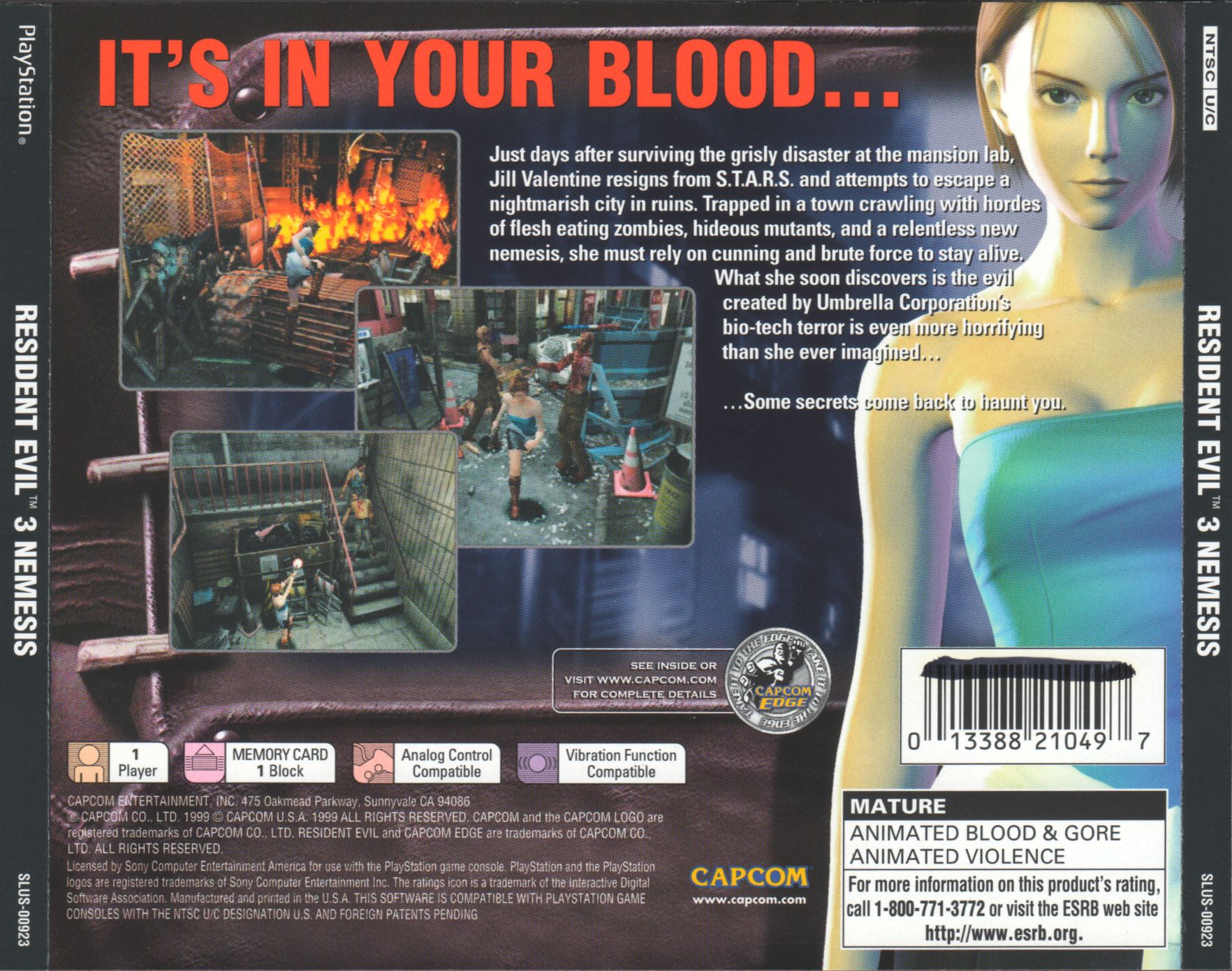 Resident Evil 3 PSX cover