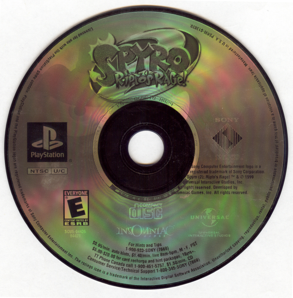 Spyro 2 - Ripto's Rage PSX cover