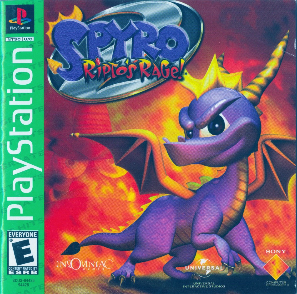Spyro 2 - Ripto's Rage PSX cover