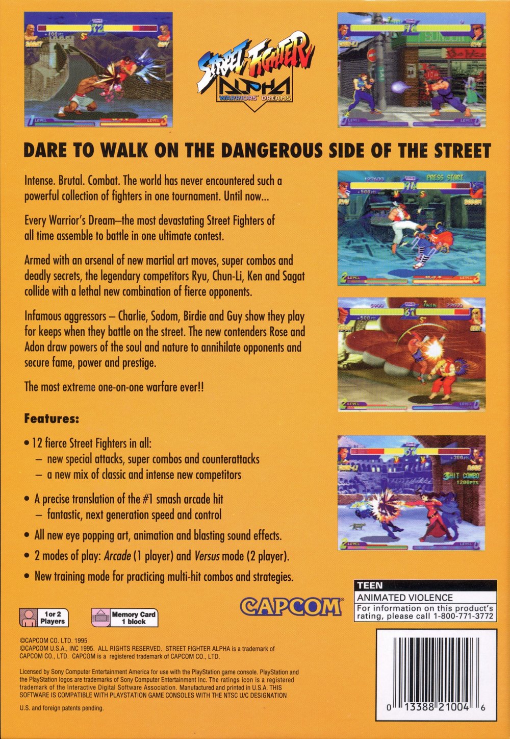 Street Fighter Alpha - Warriors' Dreams PSX cover