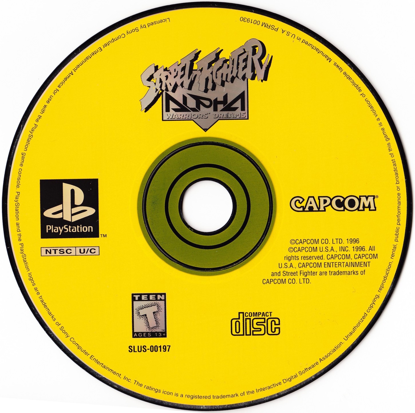 Street Fighter Alpha - Warriors' Dreams PSX cover