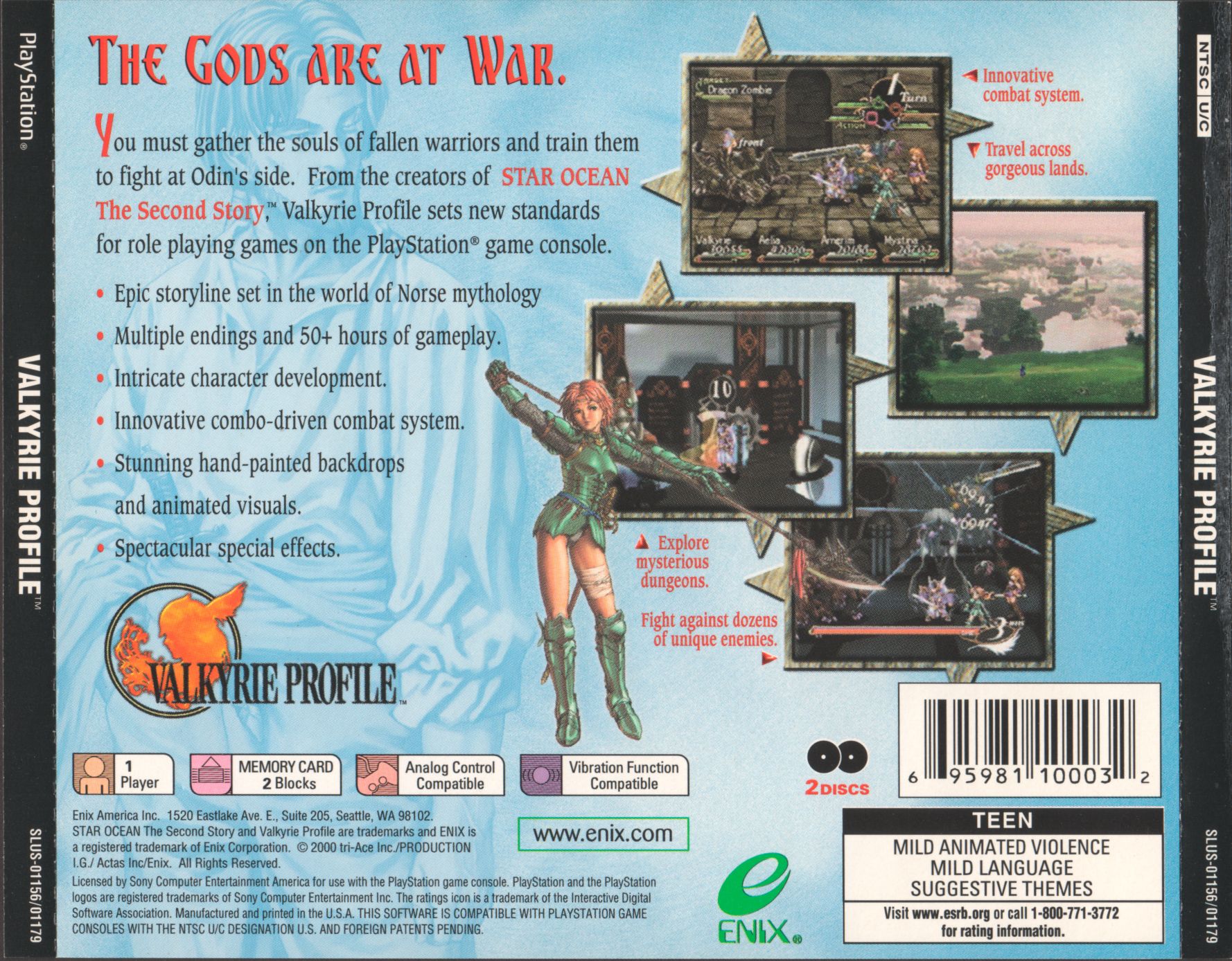 Valkyrie Profile PSX cover