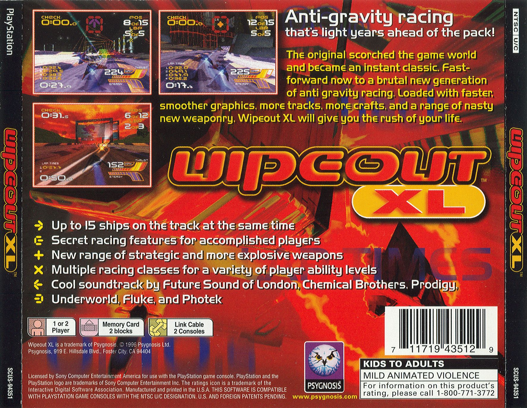 Wipeout XL PSX cover