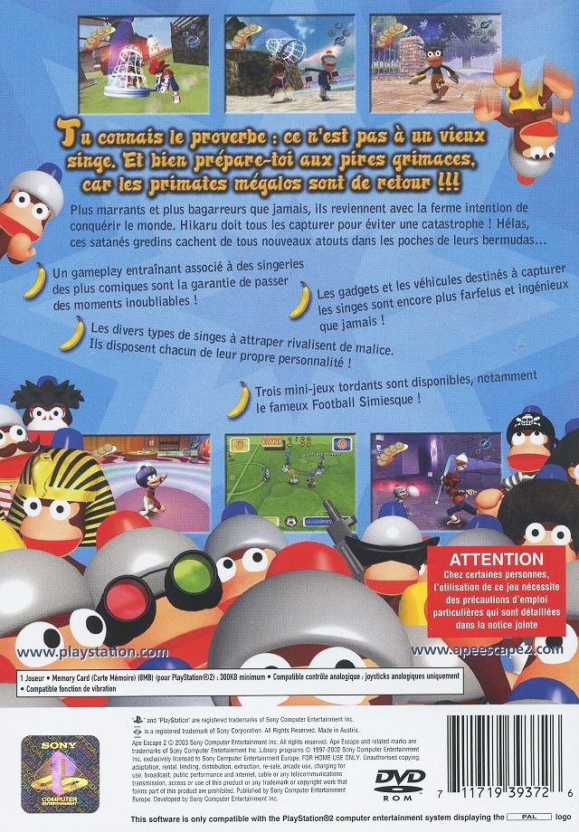 Ape Escape 2 PS2 cover