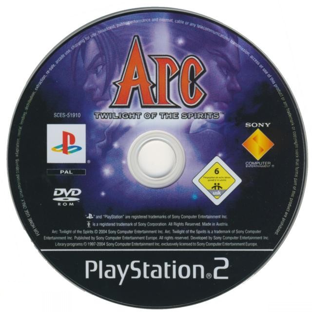 Arc the Lad - Twilight of Spirits PSX cover
