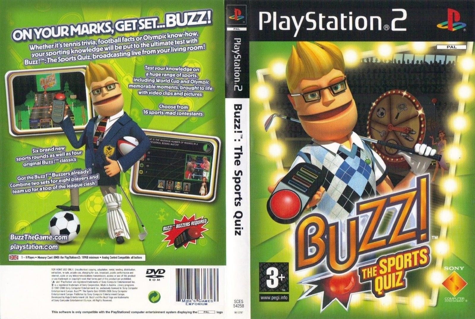 Buzz! - The Sports Quiz PSX cover
