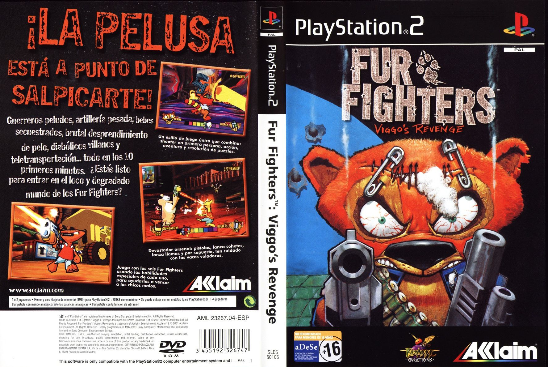 Fur Fighters - Viggo's Revenge PSX cover