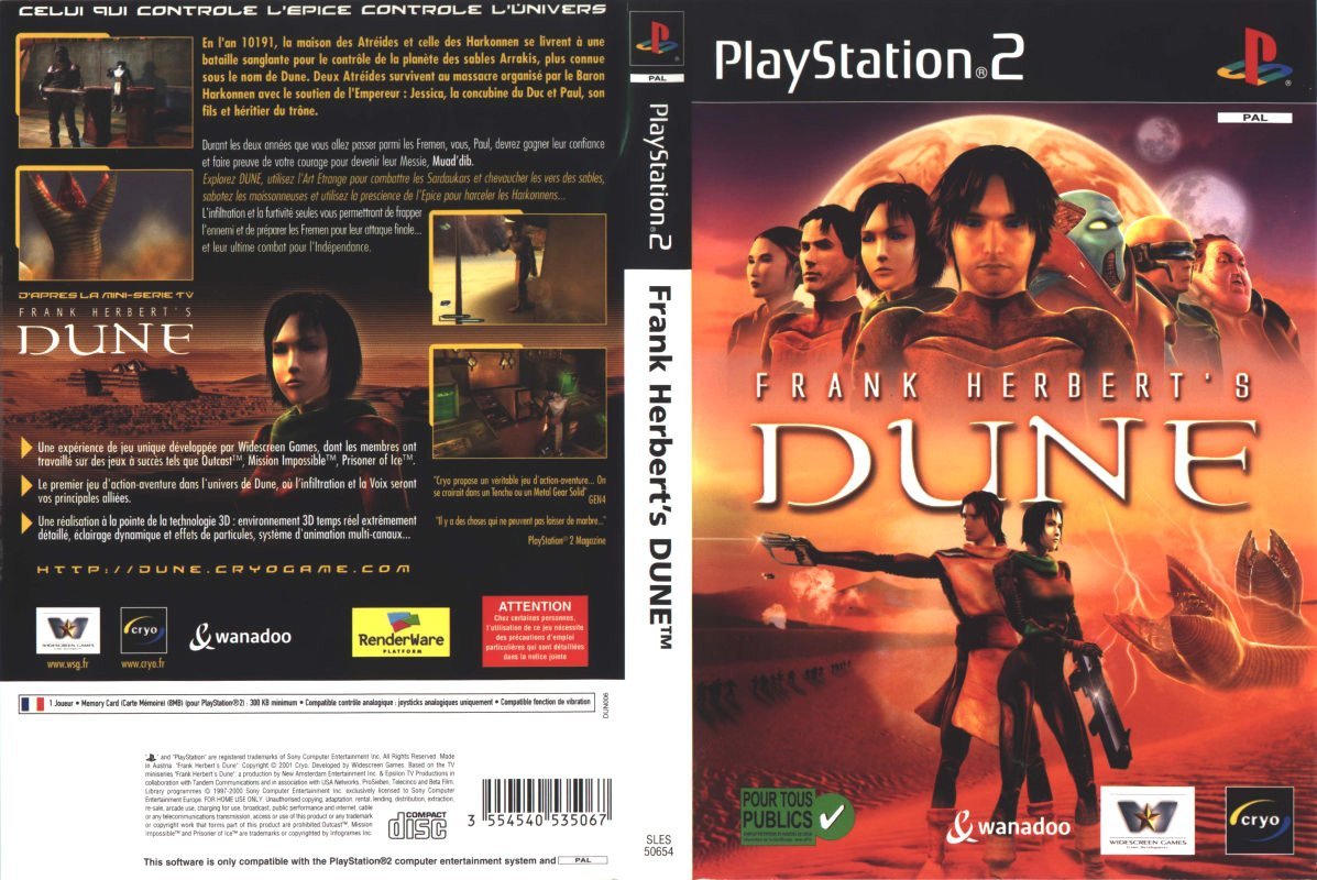Frank Herbert's Dune PSX cover