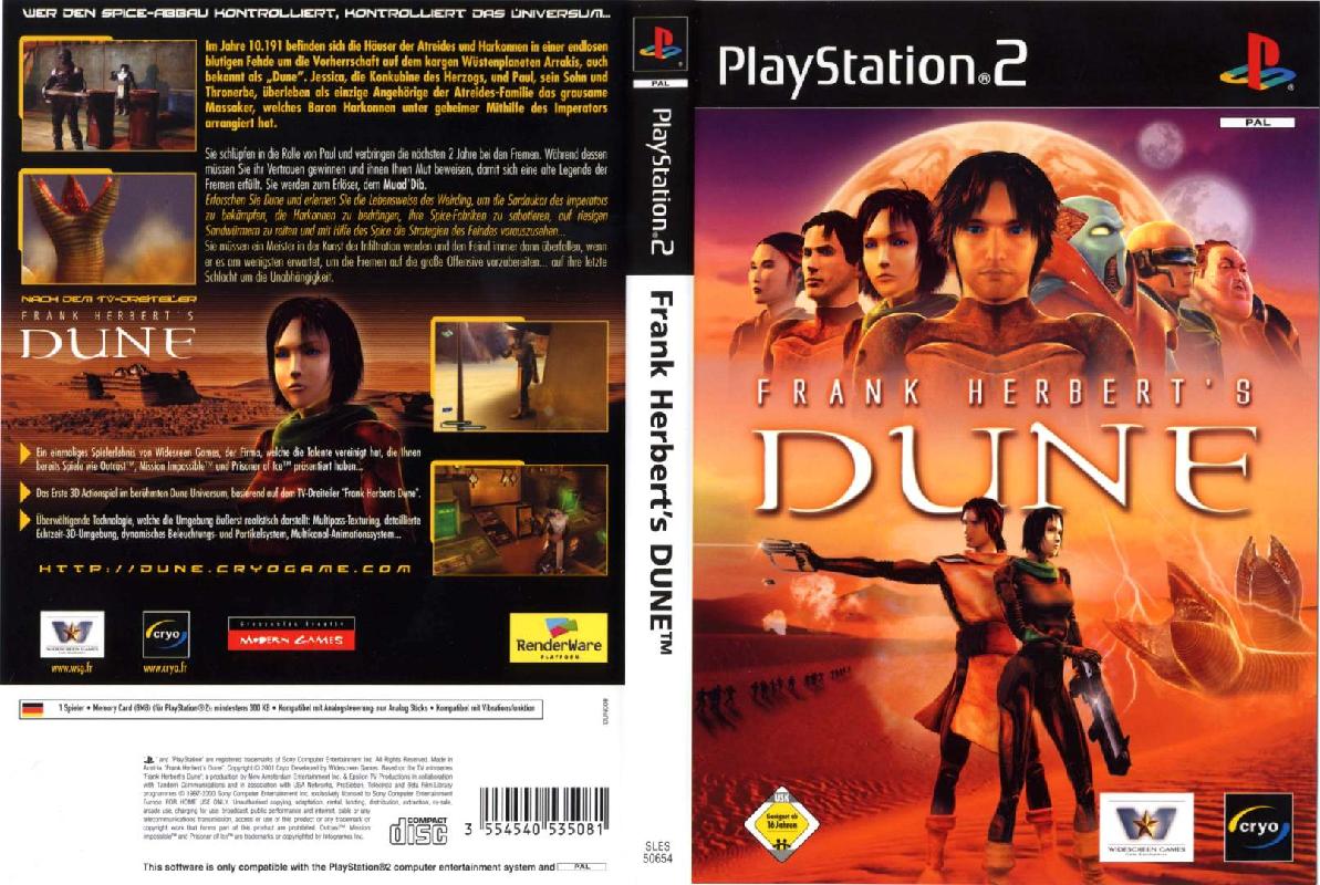 Frank Herbert's Dune PSX cover