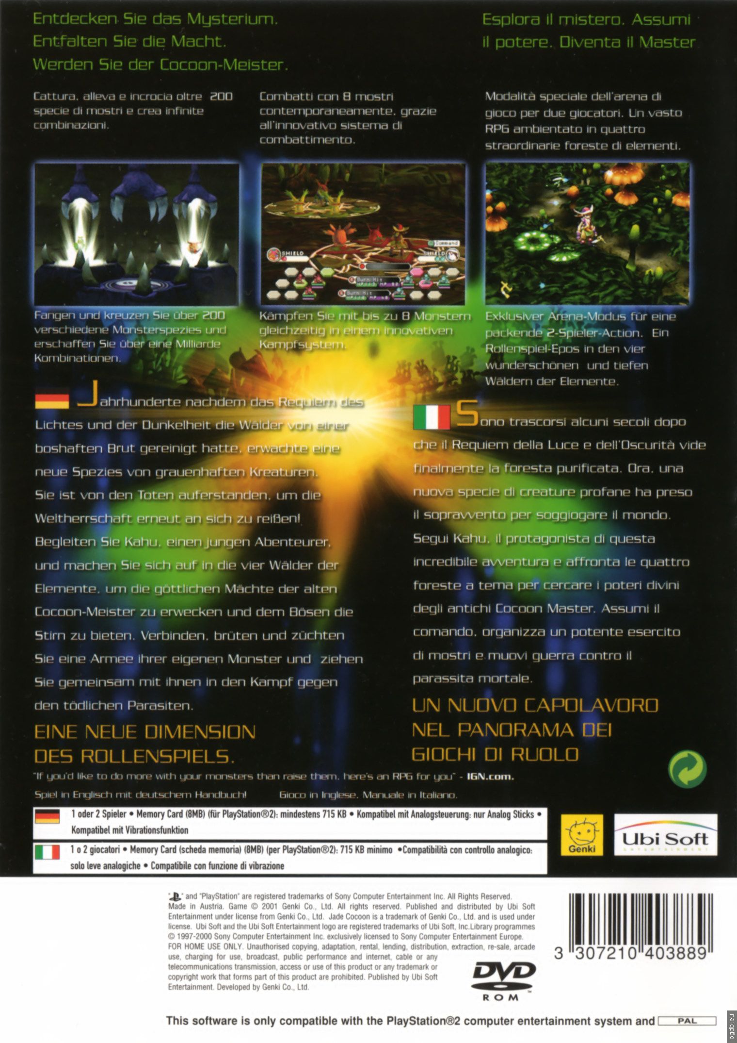 Jade Cocoon 2 PSX cover