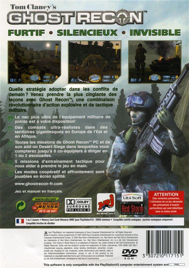 Tom Clancy's - Ghost Recon PSX cover