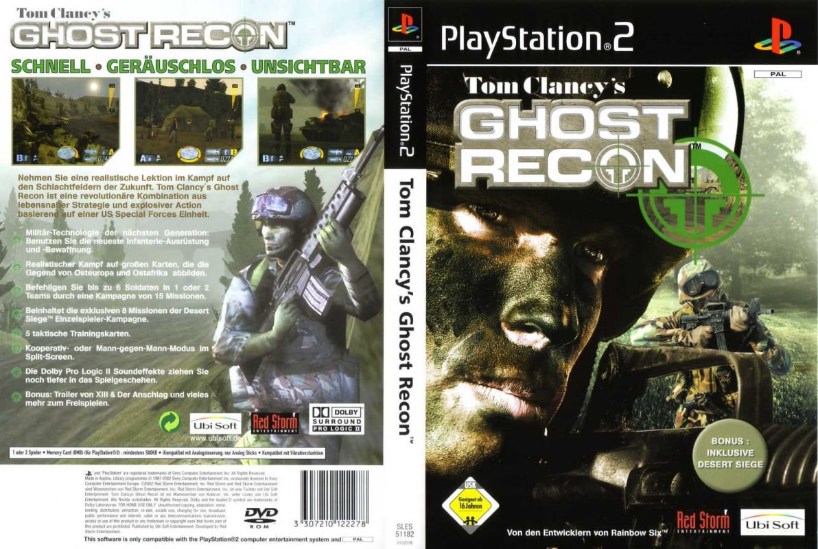 Tom Clancy's - Ghost Recon PSX cover