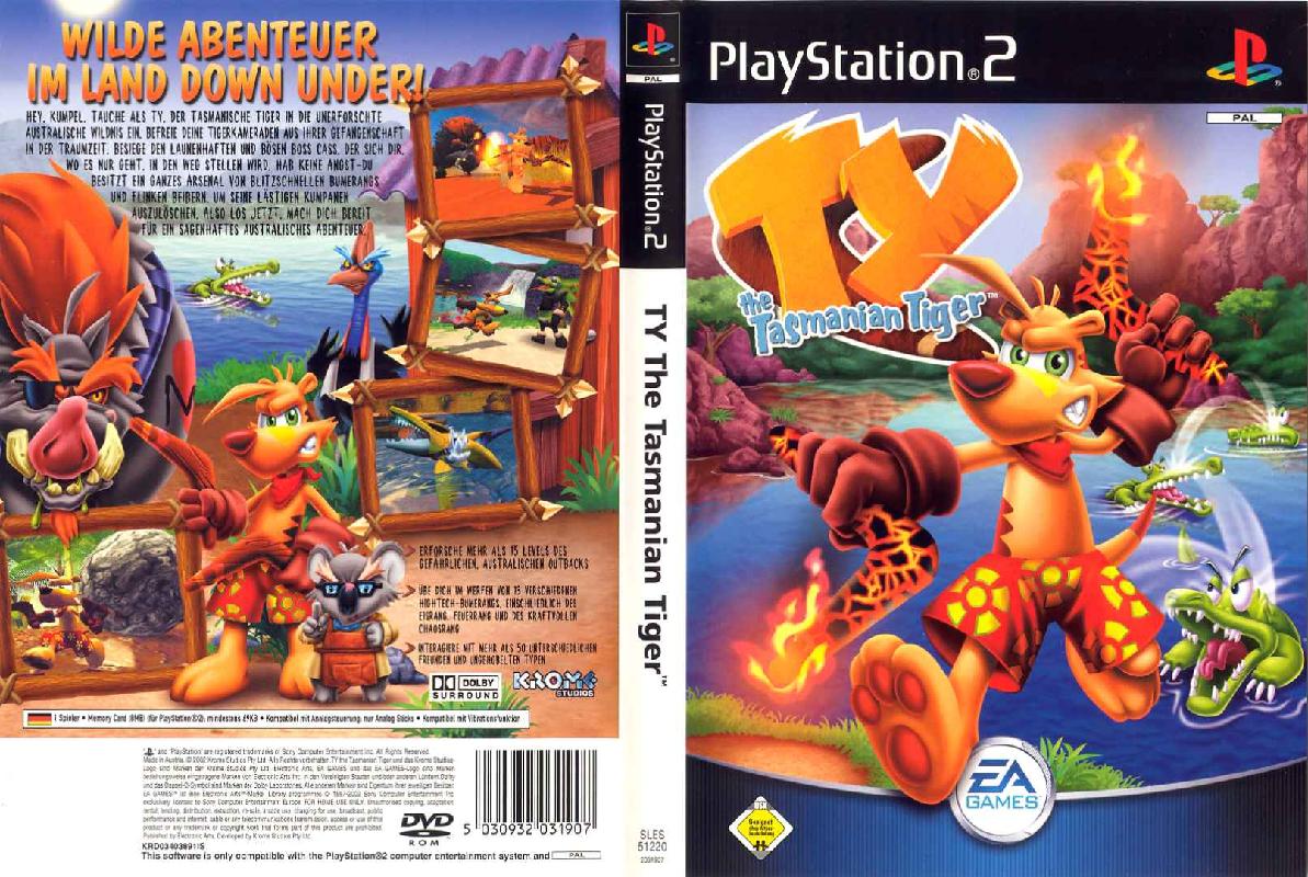 Ty - The Tasmanian Tiger PSX cover